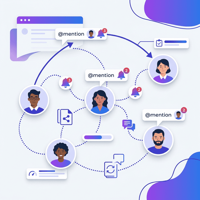 Team collaboration illustration